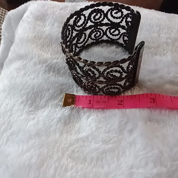 315. SWIRLY BRACELET BANGLE METAL GORGEOUS - Picture 5 of 6